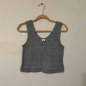 Jones New York Charcoal Knit Tank Top